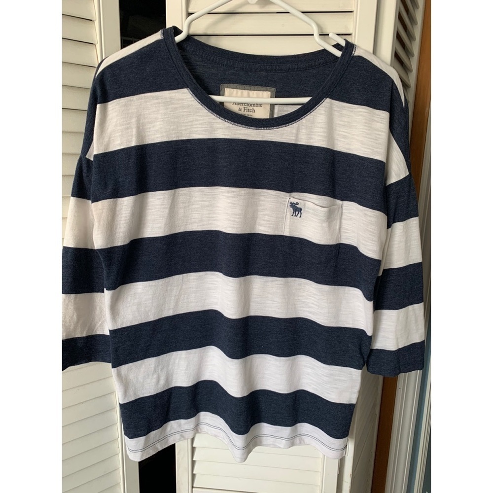 Abercrombie 3/4 sleeve striped top